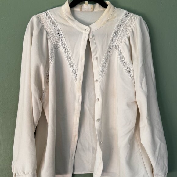 Sezane White Blouse - Picture 1 of 4